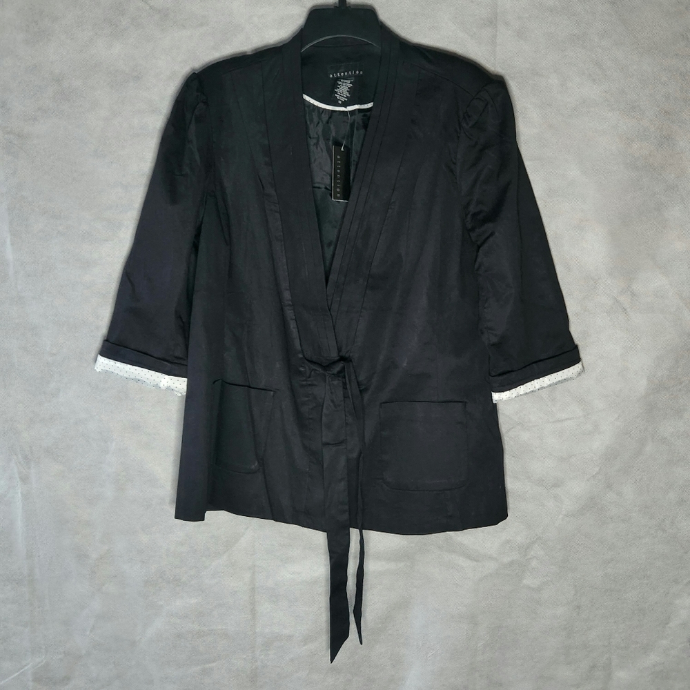 Attention Women's Plus Size Black Blazer